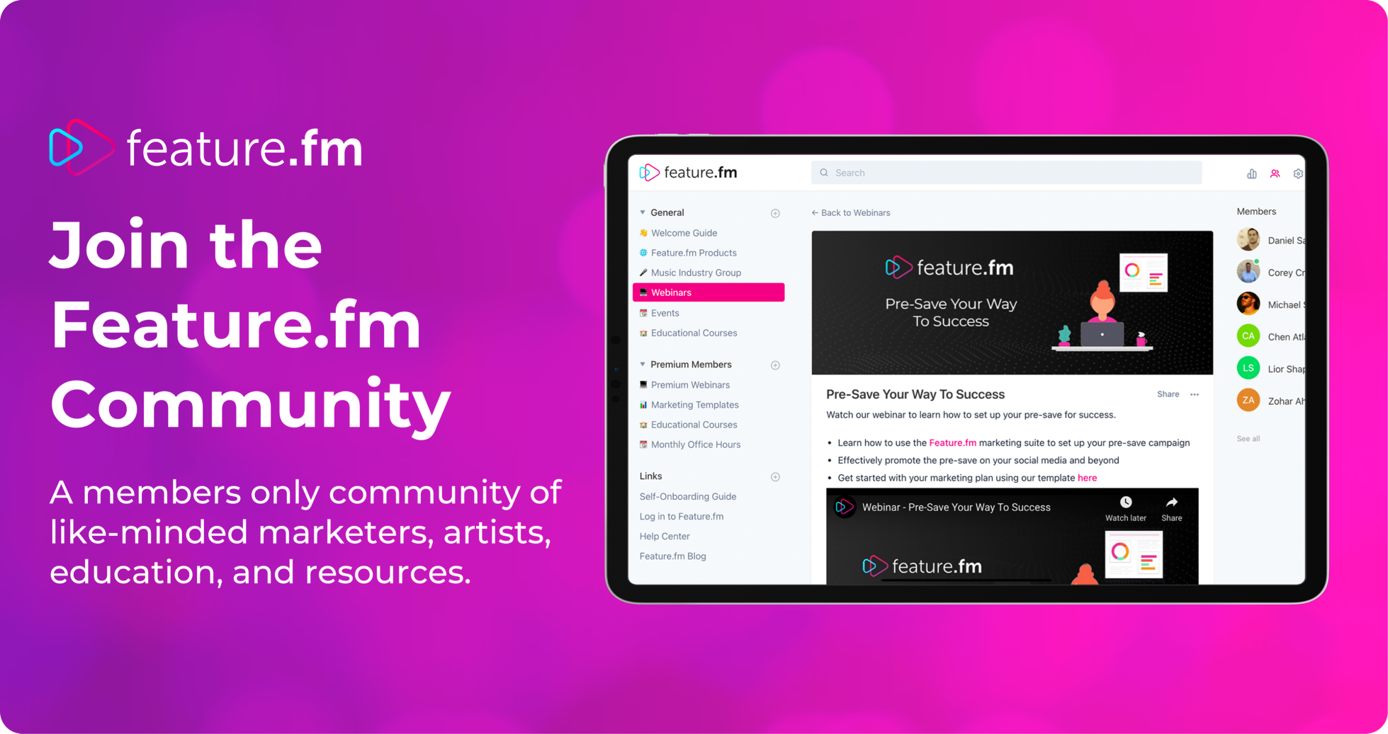 You're invited to join the new Feature.fm Community