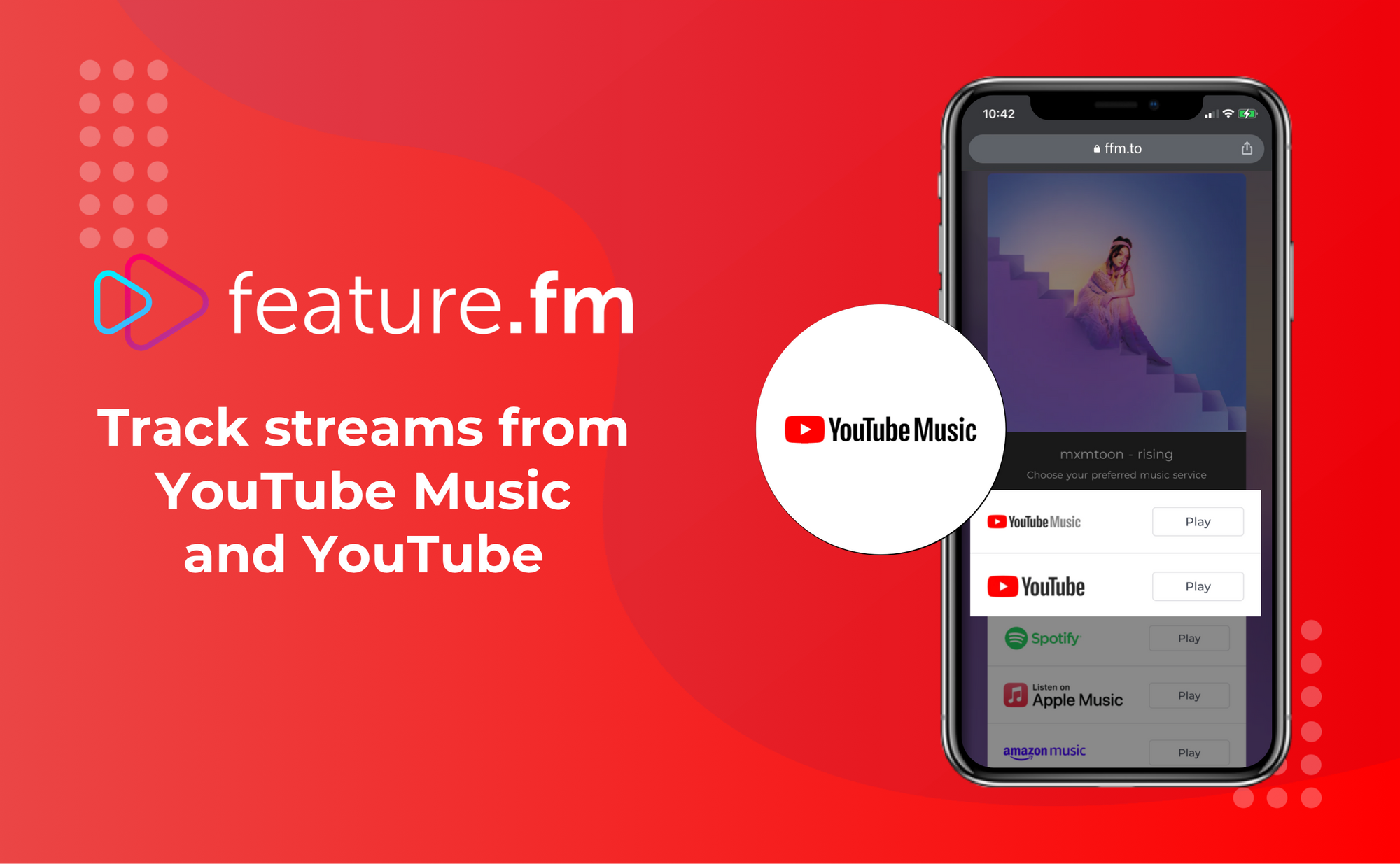 Track streams from YouTube Music and YouTube